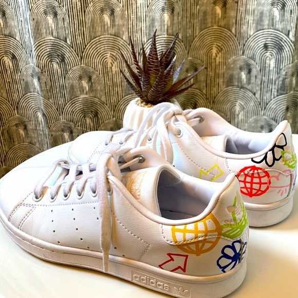 Footwear Stan Smith Cloud White Halo Ivory Halo Blue Adidas Stan